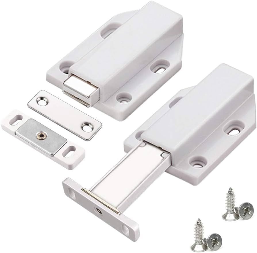Magnetic Push Latch Heavy Duty Jiayi Push to Open Cabinet Hardware Magnetic Touch Latches for Lar... | Amazon (US)