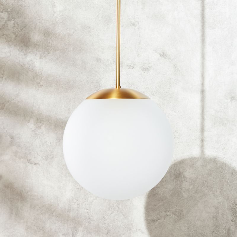 Vega Indoor-Outdoor Brass Pendant Light + Reviews | CB2 | CB2