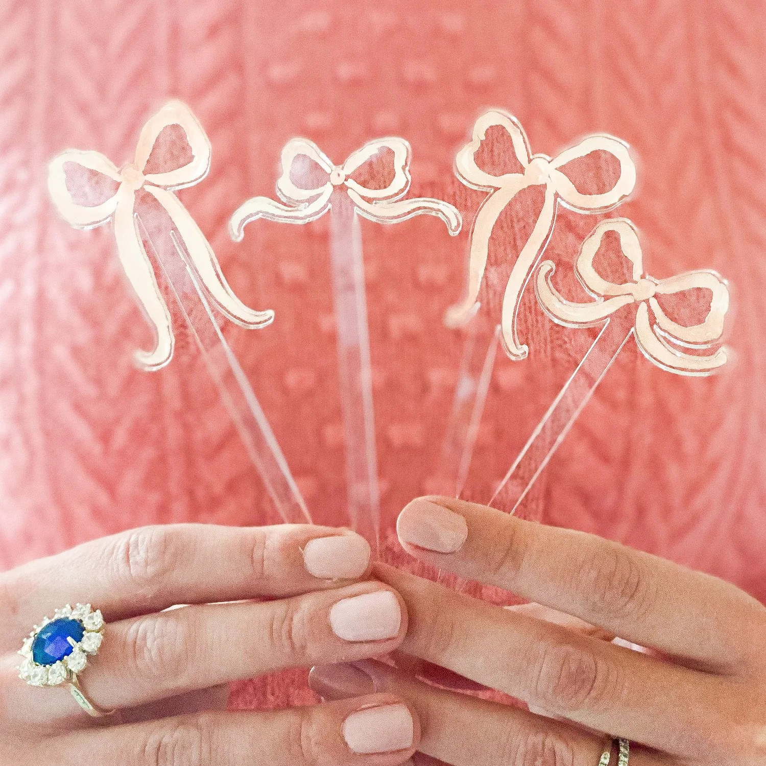 French Bows Watercolor Acrylic Stir Sticks Variety Pack — Simply Jessica Marie | Simply Jessica Marie