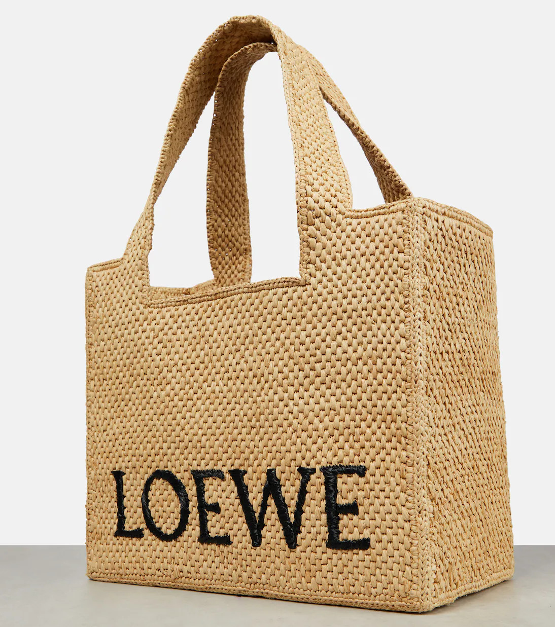 Paula's Ibiza Medium logo raffia tote bag | Mytheresa (US/CA)