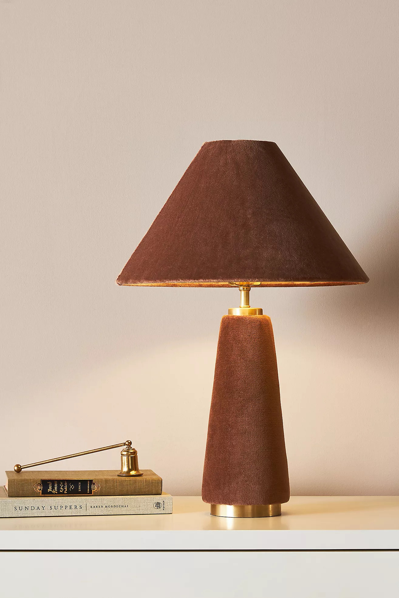 Lulu Velvet Table Lamp | Anthropologie (US)