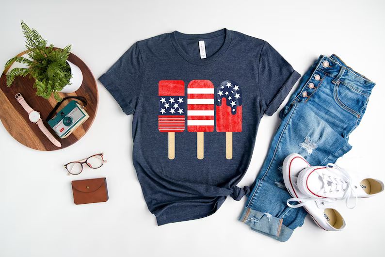 Popsicle Shirt 4th of July Shirt American Family Shirt | Etsy | Etsy (US)
