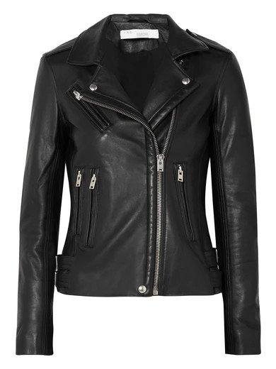 IRO - Han Leather Biker Jacket - Black | NET-A-PORTER (US)