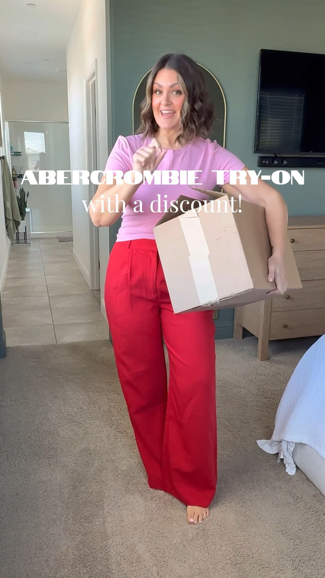 Abercrombie try-on! Code: AFLTK

Pink & black tshirts, large
Red trousers, 32Regular
High rise wide leg jeans (white & blue) 31R
Mid-rise 90s straight, 31R curve love
High rise barrel, 32Long
High rise bootcut, 31R 
Dad short, 32 curve love
90s cutoff shorts (black), 32 curve love
Sweatshirt, large

Size 12, midsize, casual style, spring outfits, workwear, denim try on, curvy jeans, jean shorts @abercrombie 

#LTKstorytime #LTKMidsize #LTKSpringSale