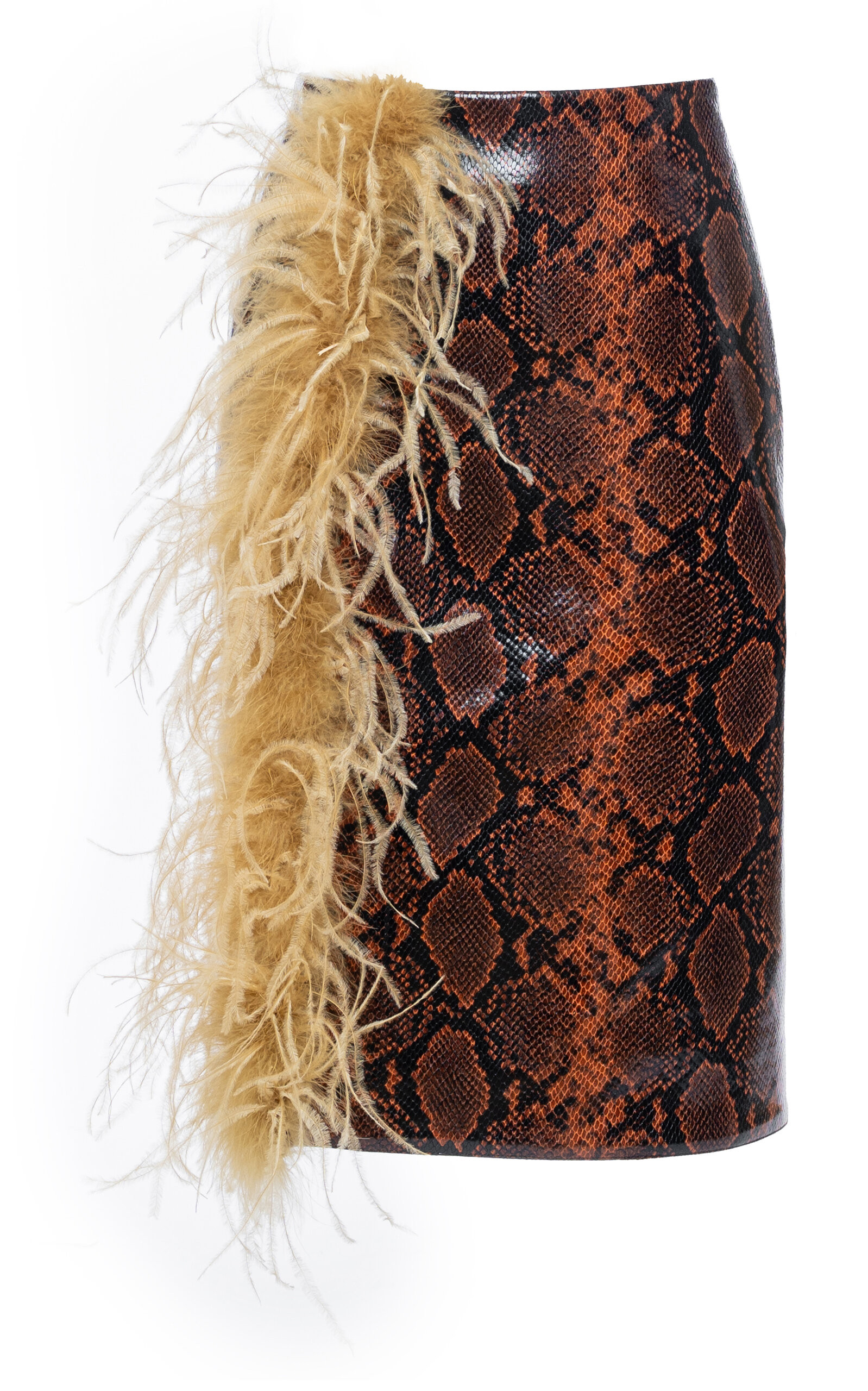 Embellished Snake-Embossed Knee-Length Skirt | Moda Operandi (Global)