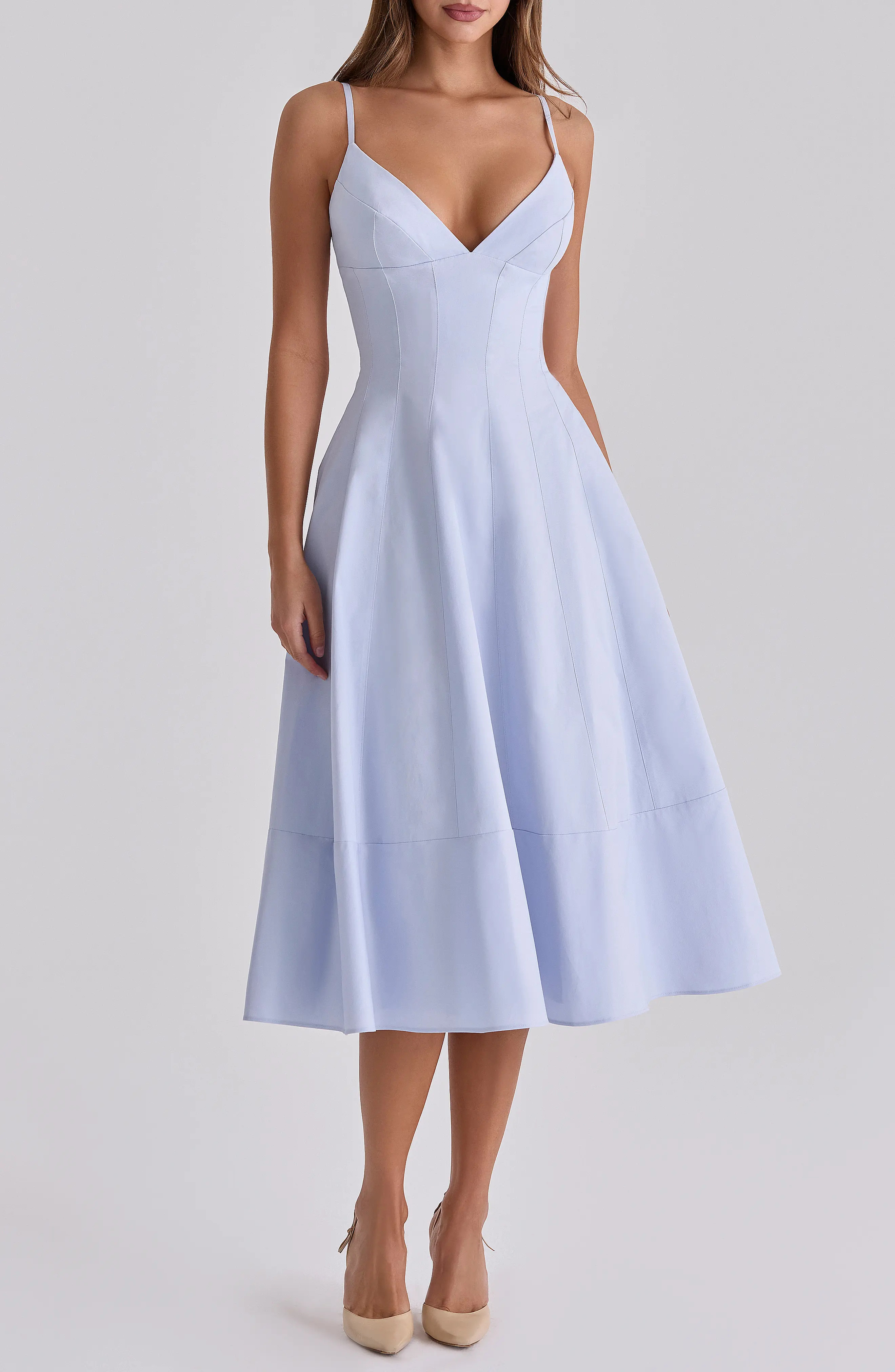 Millie Bluebell Corset Bodice Stretch Cotton Cocktail Dress (Women) | Nordstrom | Nordstrom