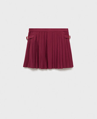 Women's Buckles Pleated Skirt | Macy's