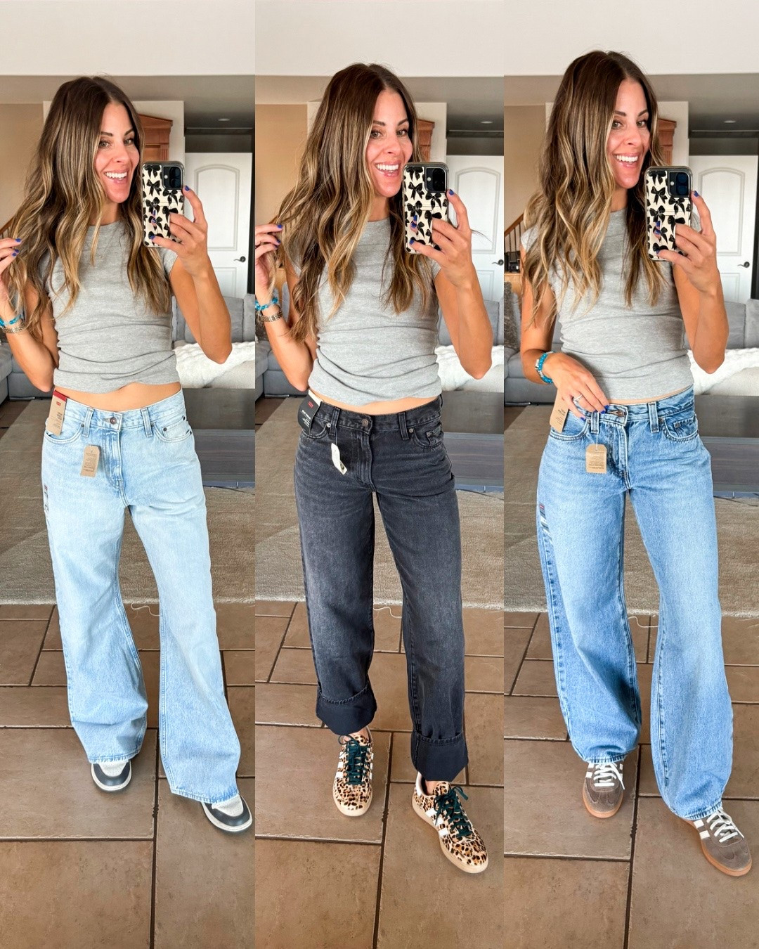 I did some damage at Levi’s recently. Tell me your faves so I can figure out what to keep.

Sizing:
Baggy dad jeans 25x32
Low loose 26x32
Middy balloon jeans 25x32
Middy loose boot 27x32

https://liketk.it/6ogbf