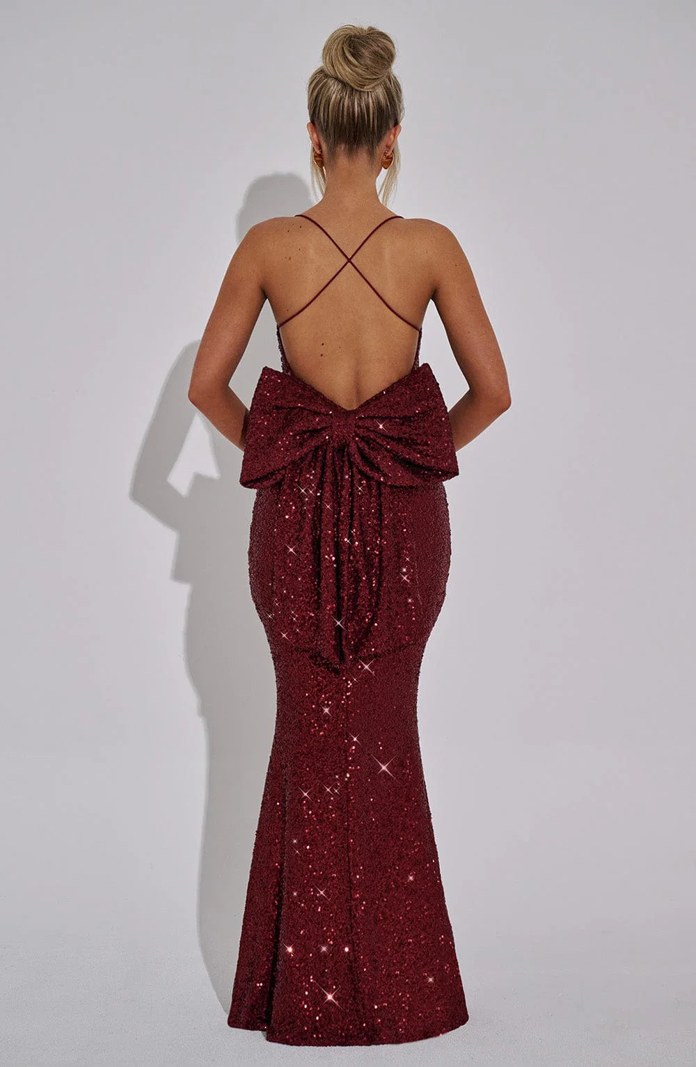 Meridith Maxi Dress - Wine | Babyboo (global)