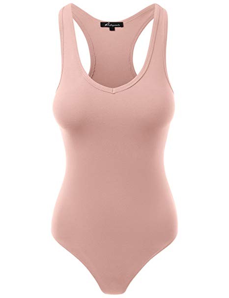 HATOPANTS Women's Jumpsuit Racerback Tank Top Bodysuits | Amazon (US)