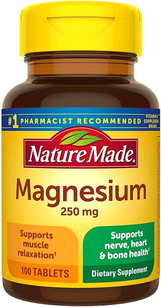 NATURE MADE Magnesium, 250 mg, Tablets, 100 ct | Amazon (US)