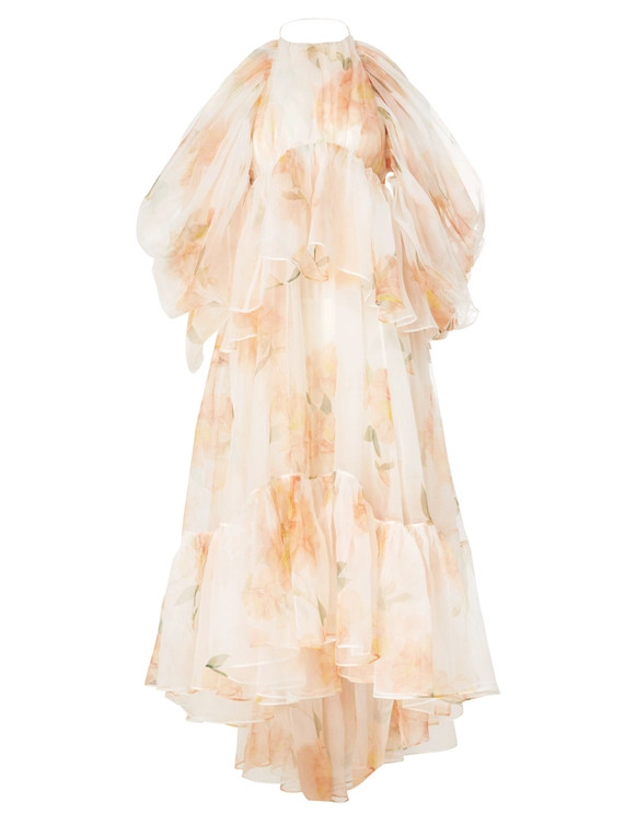 Natura Gathered Midi Dress | ZIMMERMANN (US, CA, EU, MENA)