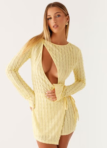Alfie Mini Dress - Pastel Yellow | Peppermayo (Global)