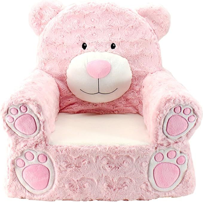 Animal Adventure | Sweet Seats | Pink Bear Children's Plush Chair ,Large/14" x 19" x 20" | Amazon (US)