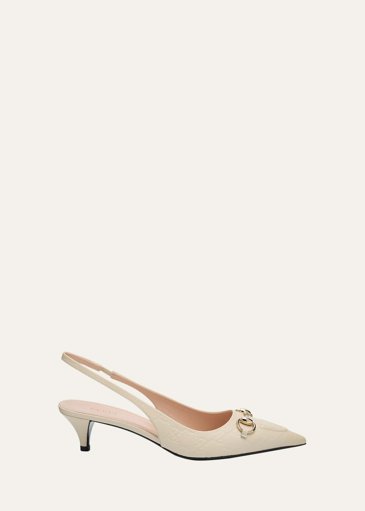 Gucci Erin GG Leather Bit Slingback Pumps | Bergdorf Goodman