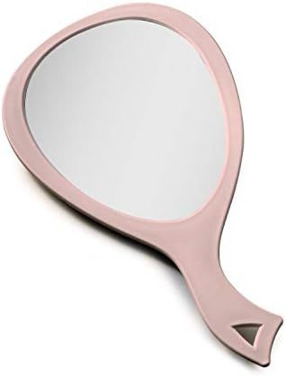Zadro Products Zadro Large Teardrop Hand held Mirror with 1x Magnification in Soft Pink | Amazon (US)
