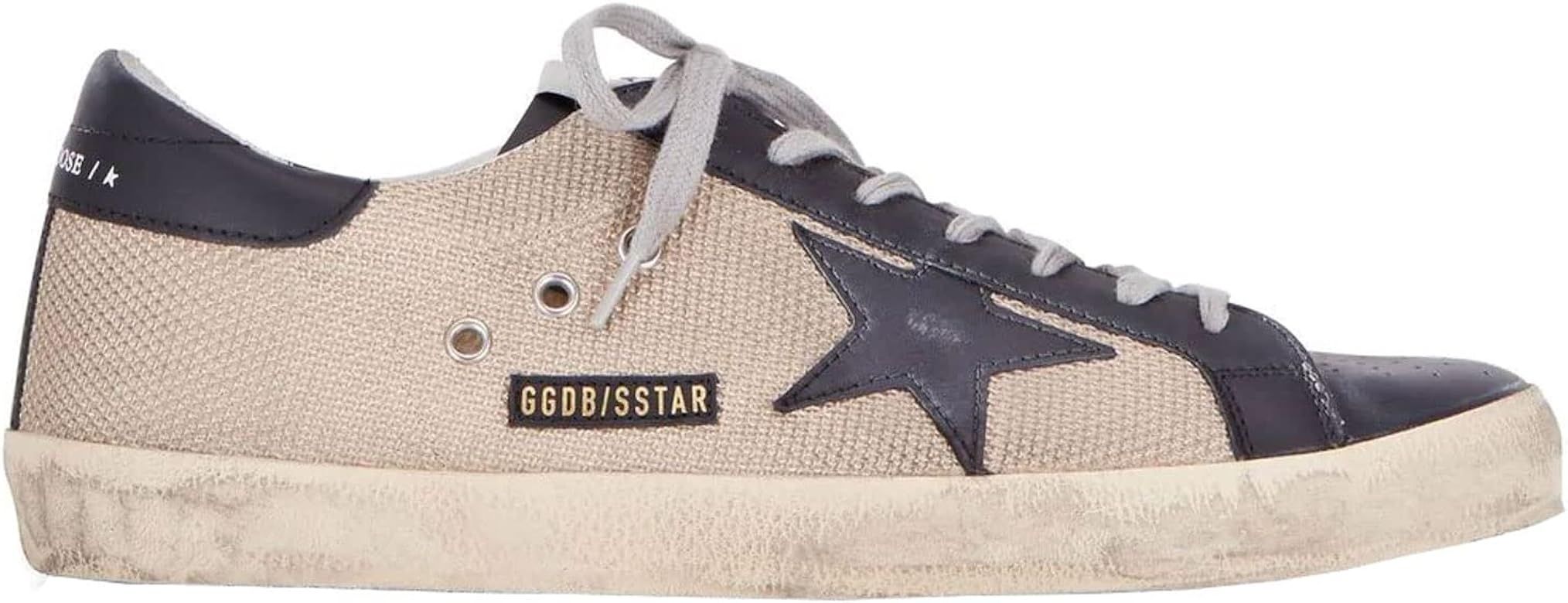 Golden Goose Super-Star Net Upper Leather Toe Lacing Star and Heel Mens Sneakers | Amazon (US)