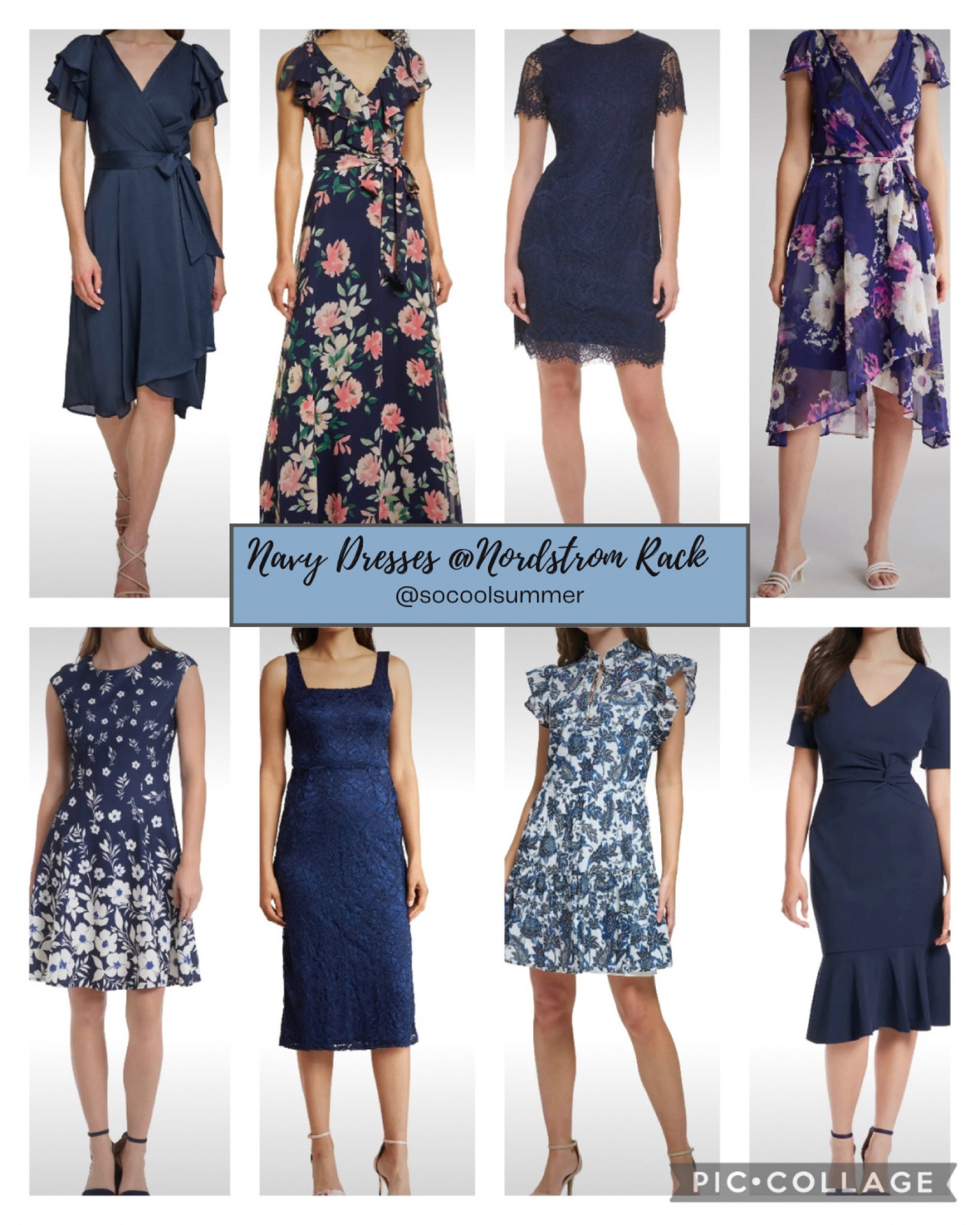 Navy dresses at Nordstrom Rack.  Great deals and perfect for weddings.

#hocsummer #coolsummer #lightsummer #softsummer #pastelsummer #darksummer #brownsummer #sweetpeasummer #summerpalette #summerfinds

#LTKfindsunder50 #LTKstyletip #LTKwedding