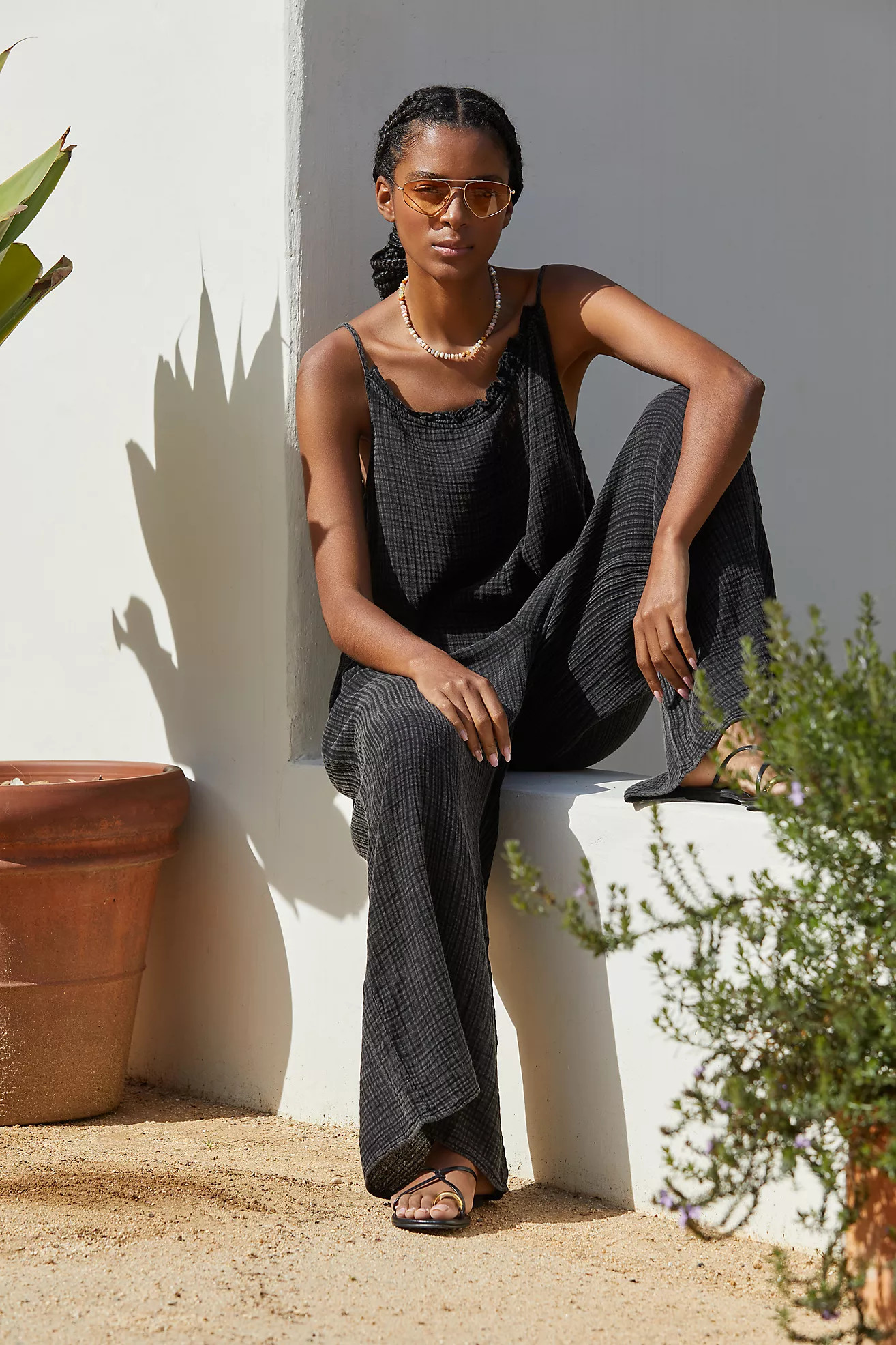 The Malika Gauze Jumpsuit | Anthropologie (US)