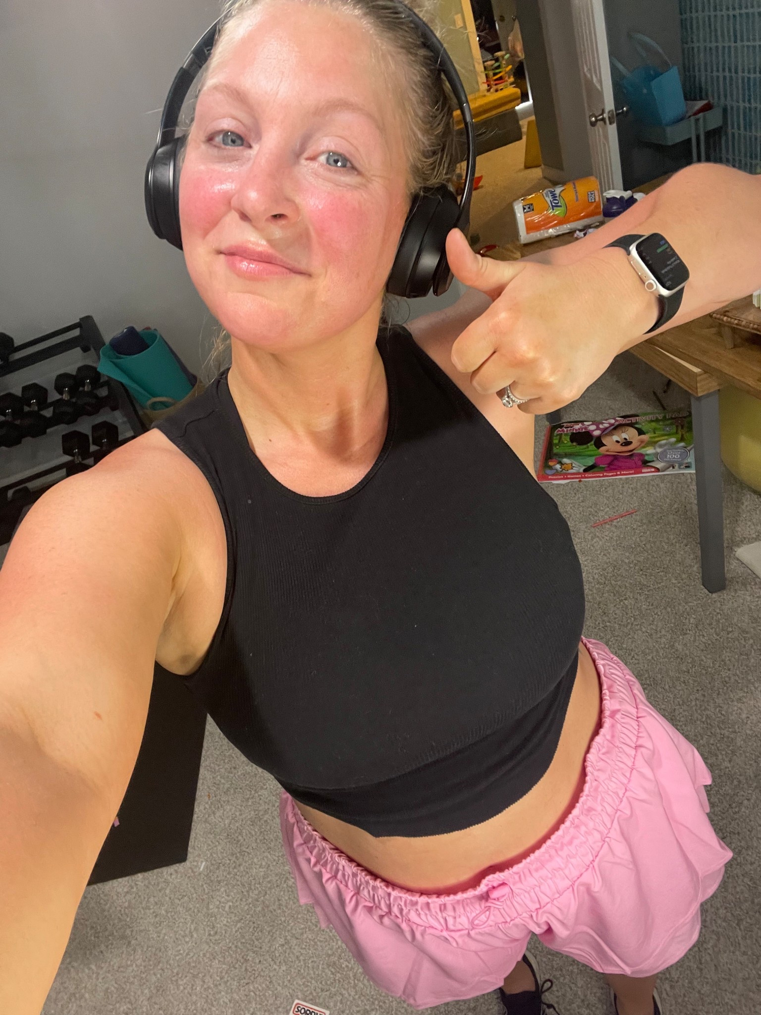 Midsize summer workout gear — the shorts have built in liner for thick thighs! 

#LTKMidsize #LTKFindsUnder50 #LTKActive