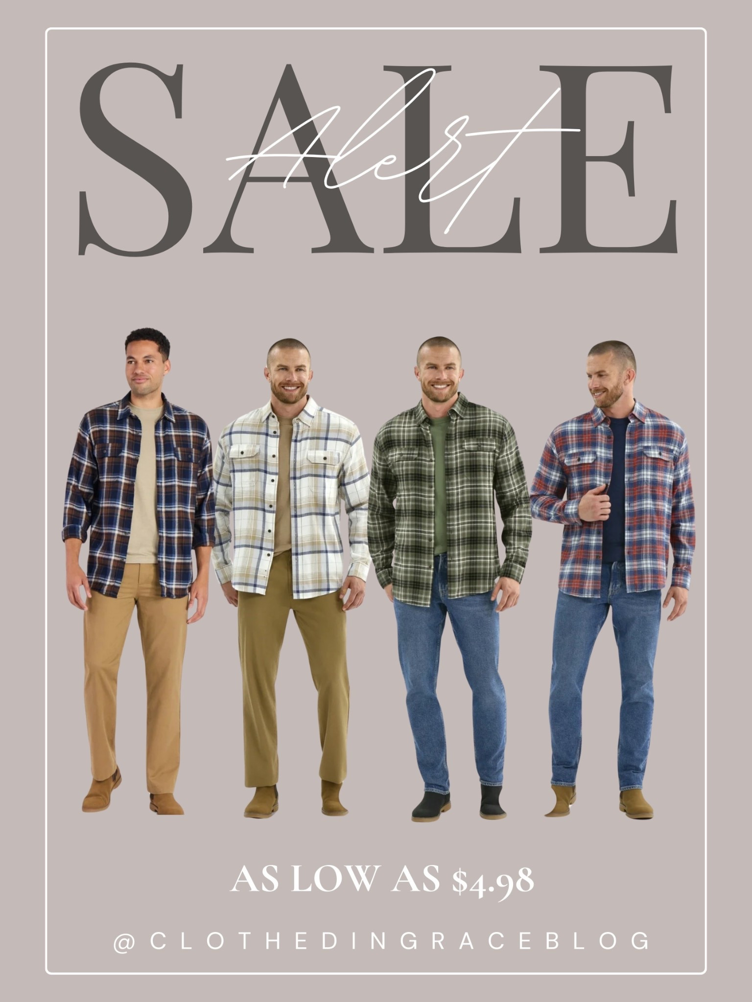 Mens flannel on clearance 