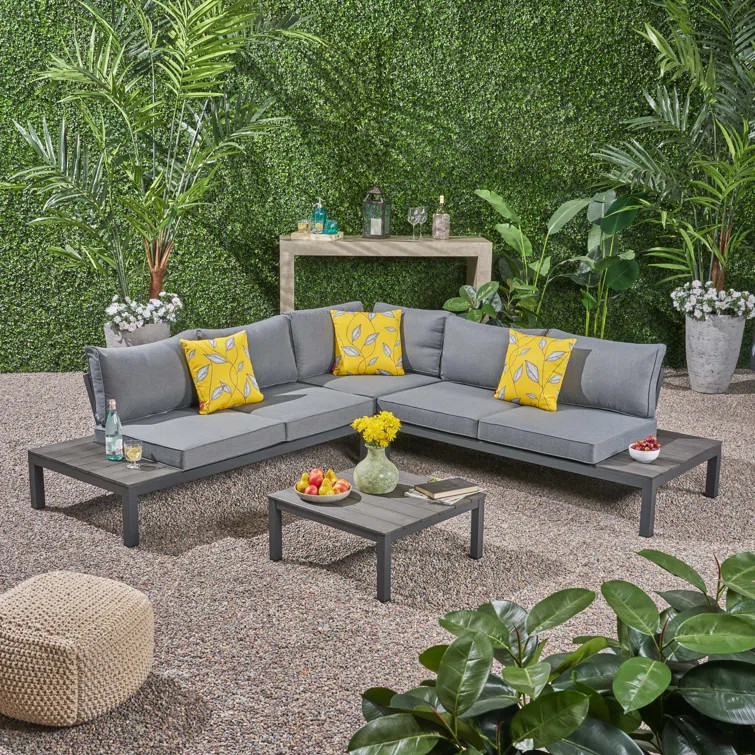 4 - Person Outdoor Seating Group with Cushions | Wayfair North America