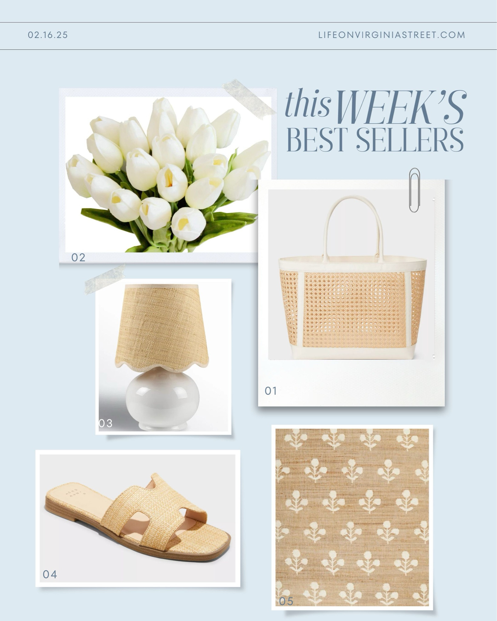 Last week’s bestsellers include a designer look for less beach cane tote, my favorite real-touch tulips, the cutest petite lamp with scalloped shade, raffia slide sandals, and my favorite block print rug! Several are also on sale today! #ltkhome #ltkseasonal #ltksalealert #ltkfindsunder50 #ltkfindsunder100 #ltkstyletip #ltkshoecrush #ltkitbag #ltktravel

#LTKFindsUnder50 #LTKHome