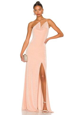 MISHA X REVOLVE Celestine Gown in Pink Champagne from Revolve.com | Revolve Clothing (Global)
