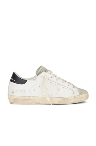 Golden Goose Super-Star Sneaker in White, Ice, & Black from Revolve.com | Revolve Clothing (Global)