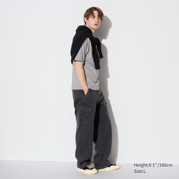 Wide Fit Denim Cargo Pants | UNIQLO (US)