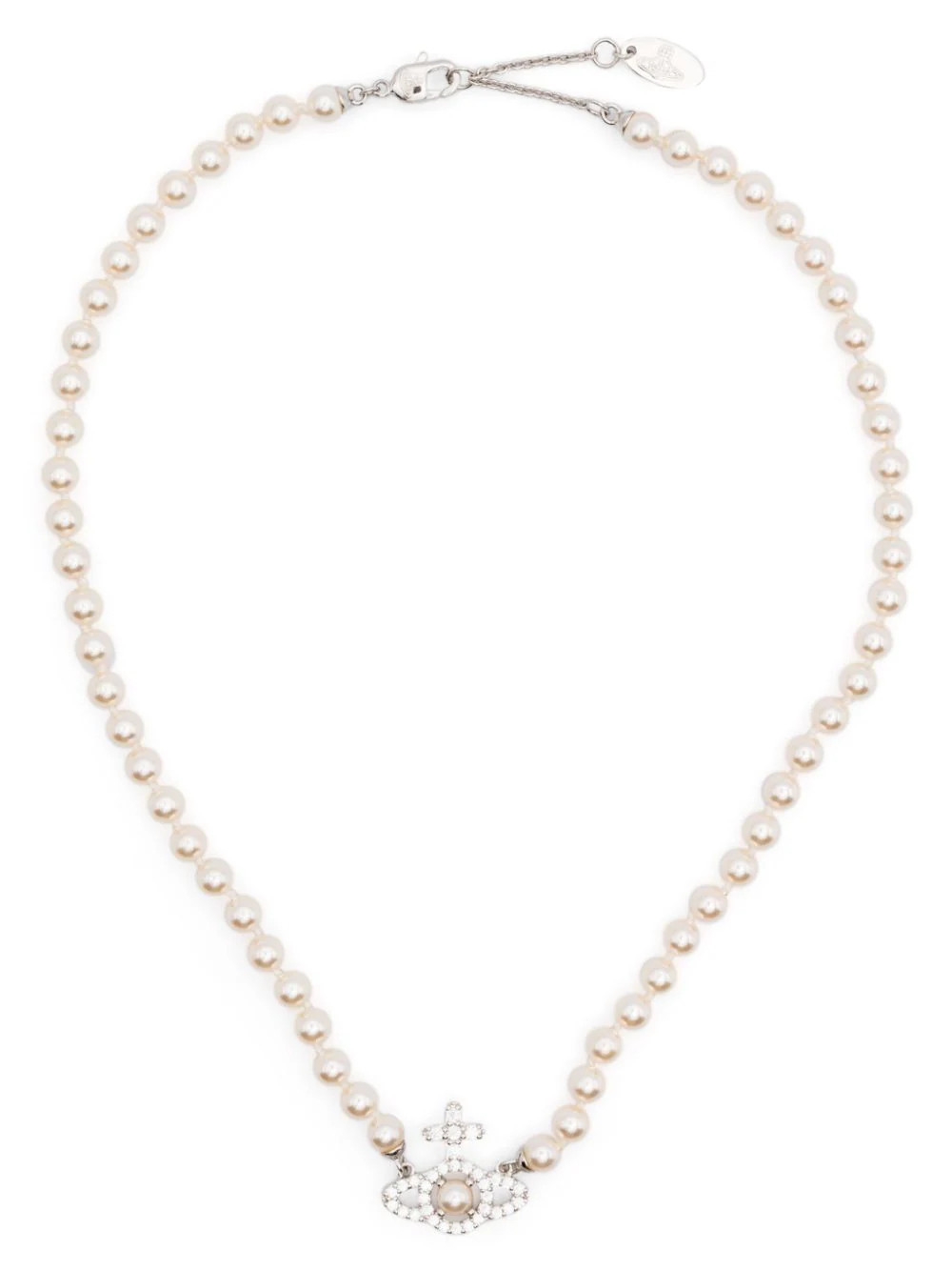 Vivienne Westwood Olympia pearl necklace - Silver | Farfetch Global