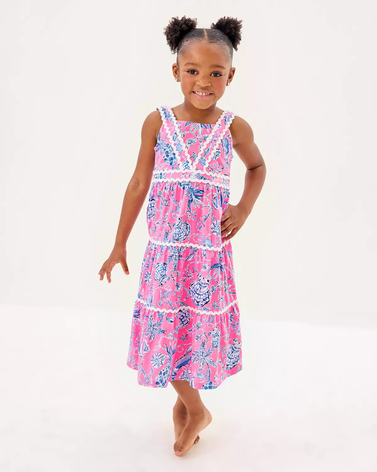 Girls Mini Pollie Midi Dress | Lilly Pulitzer