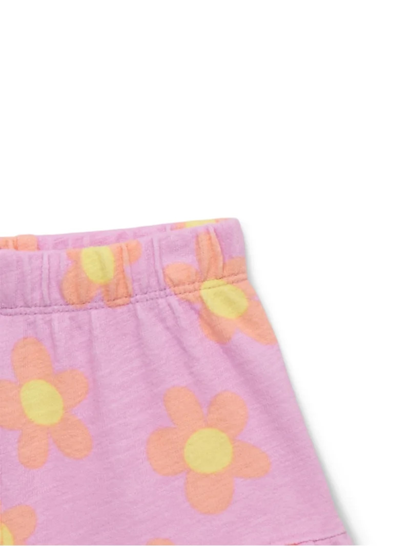 Garanimals Baby Girls Printed Knit Ruffle Shorts, Sizes 0M-24M | Walmart (US)