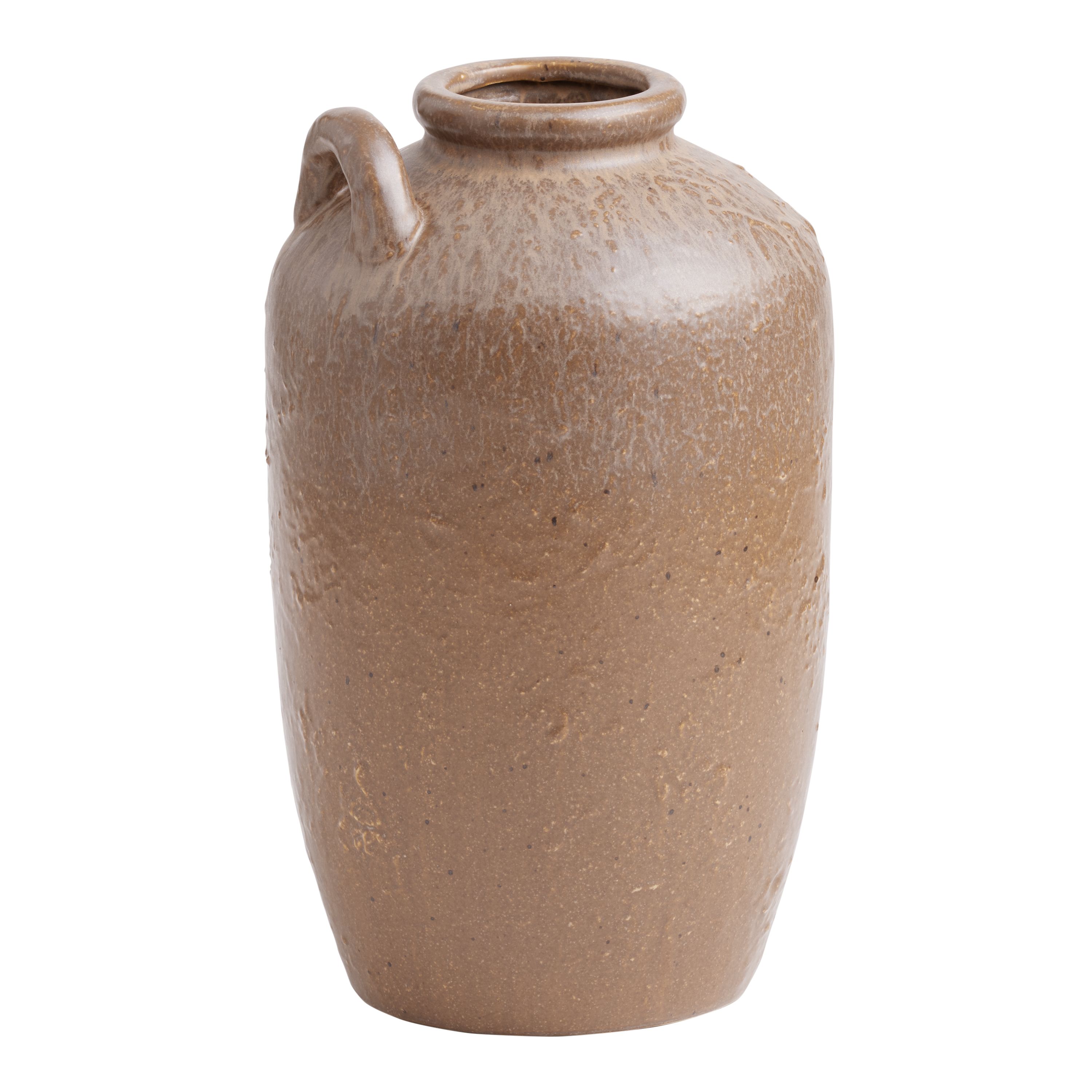 Rust Reactive Glaze Ceramic Jug Vase | World Market