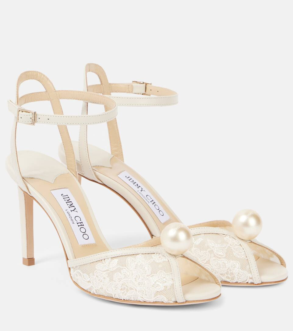Sacora 85 leather and lace sandals | Mytheresa (US/CA)