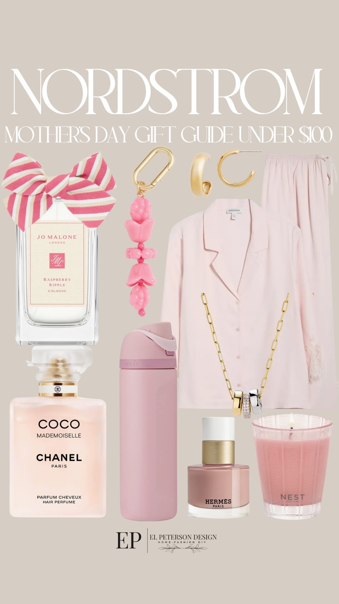 Nordstrom 
Mothers Day Gift Guide under $100
Perfume
Pjs
Necklace
Keychain
Earrings
Water tumbler
Nail polish
Candle 

#LTKMothersDay