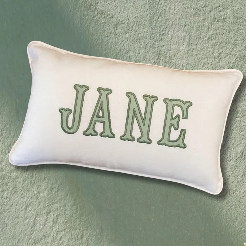 Personalized Baby Lumbar Pillow - Linen Nursery Decor for new parents, mom to be, godchild, child... | Etsy (Global)