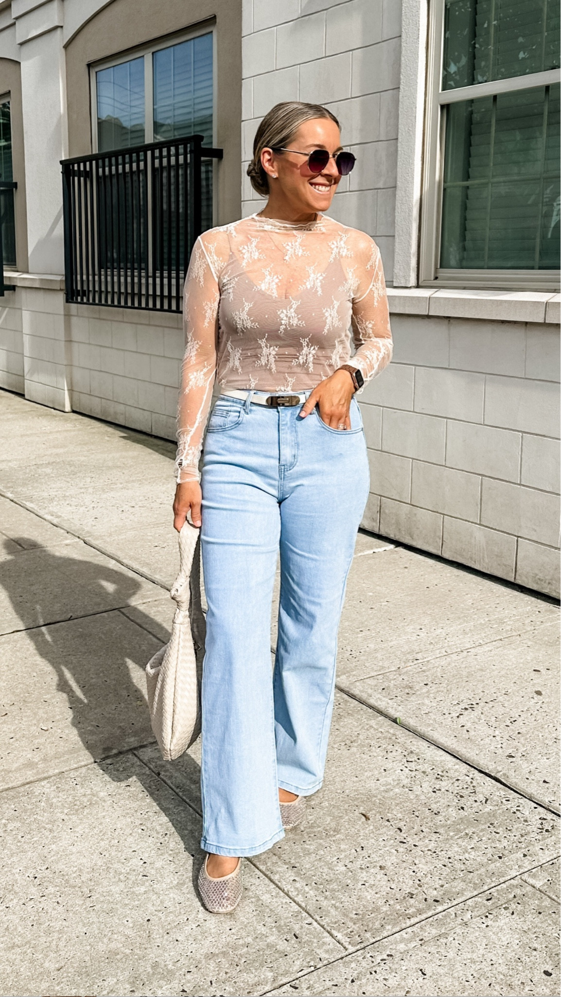 Love everything about this outfit. Talk about high power feminine energy! I’m in medium tanks and lace tops and tts Amazon jeans! Shoes are tts also. Solid 8  

#LTKFindsUnder50 #LTKMidsize #LTKStyleTip