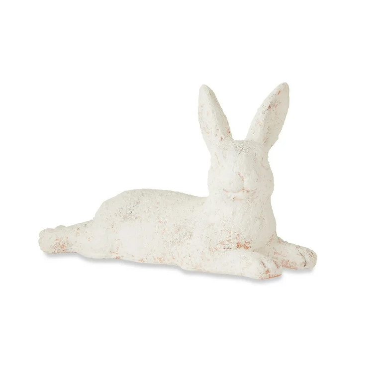 Lying Bunny, White, 5.43 in x 9.65 in, by My Texas House | Walmart (US)