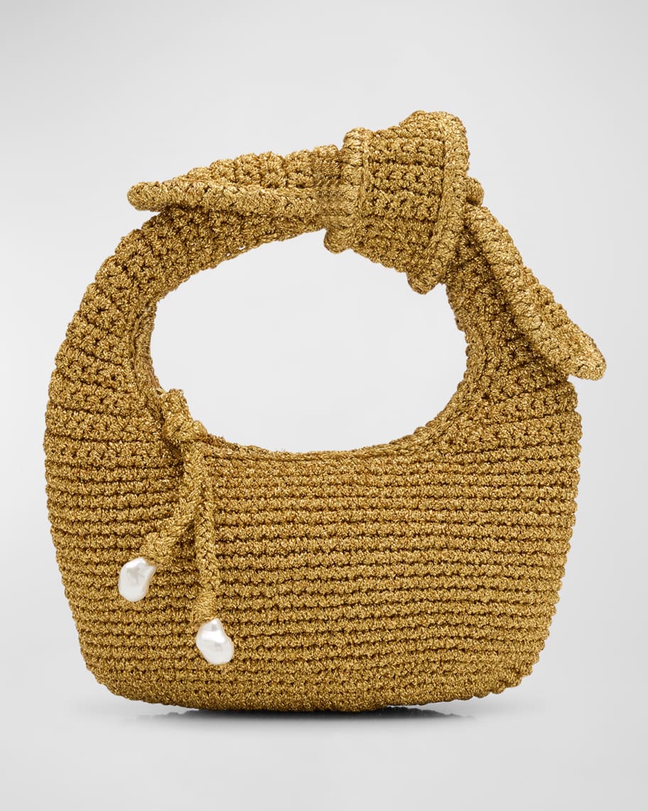 POOLSIDE The Josie Knot Top-Handle Bag | Neiman Marcus
