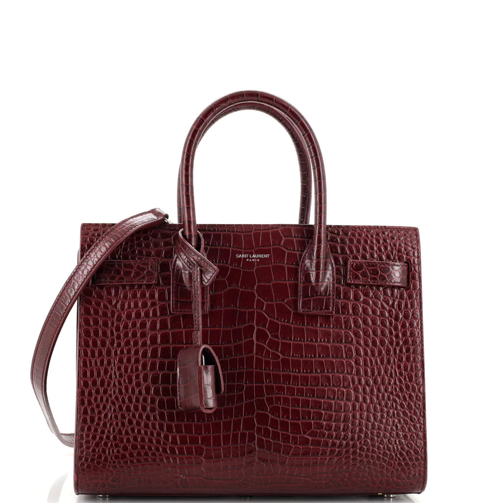 Sac de Jour NM Bag Crocodile Embossed Leather Baby | Rebag
