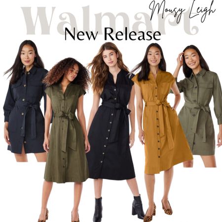 New dresses from Walmart.

Army green, khaki, fall
Style

#LTKunder50 #LTKstyletip #LTKunder100