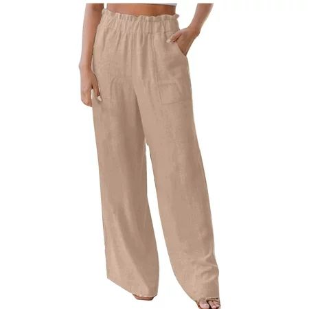 COFEST Yoga Clothes for Women Casual Stretchy Ladies Sweatpants Solid Color Comfy Pants Trendy Gym T | Walmart (US)