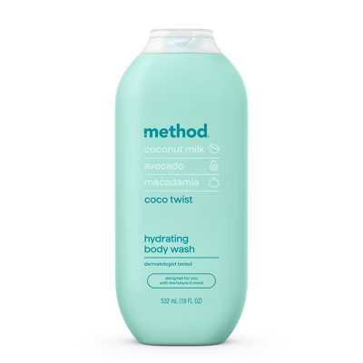 Method Body Wash - Coco Twist - 18 fl oz: Moisturizing Paraben-Free Liquid for Normal, Dry Skin, Whole Body Use | Target