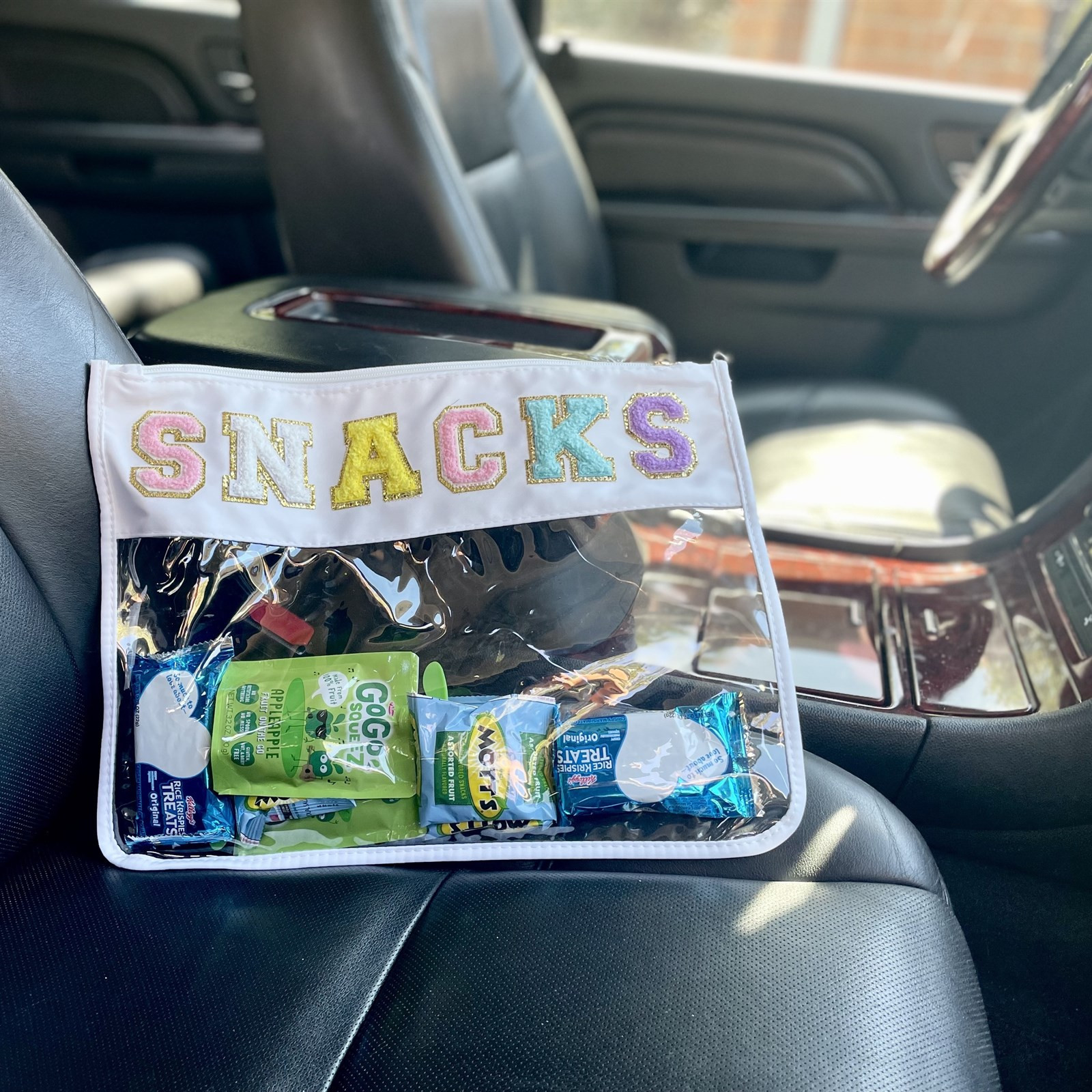 Chenille Patch Deluxe Clear Bag | 8 Styles | Jane