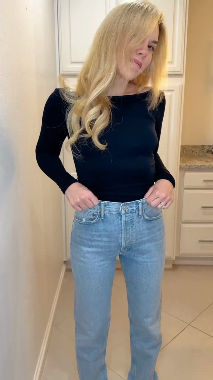 Perfect straight leg jeans 