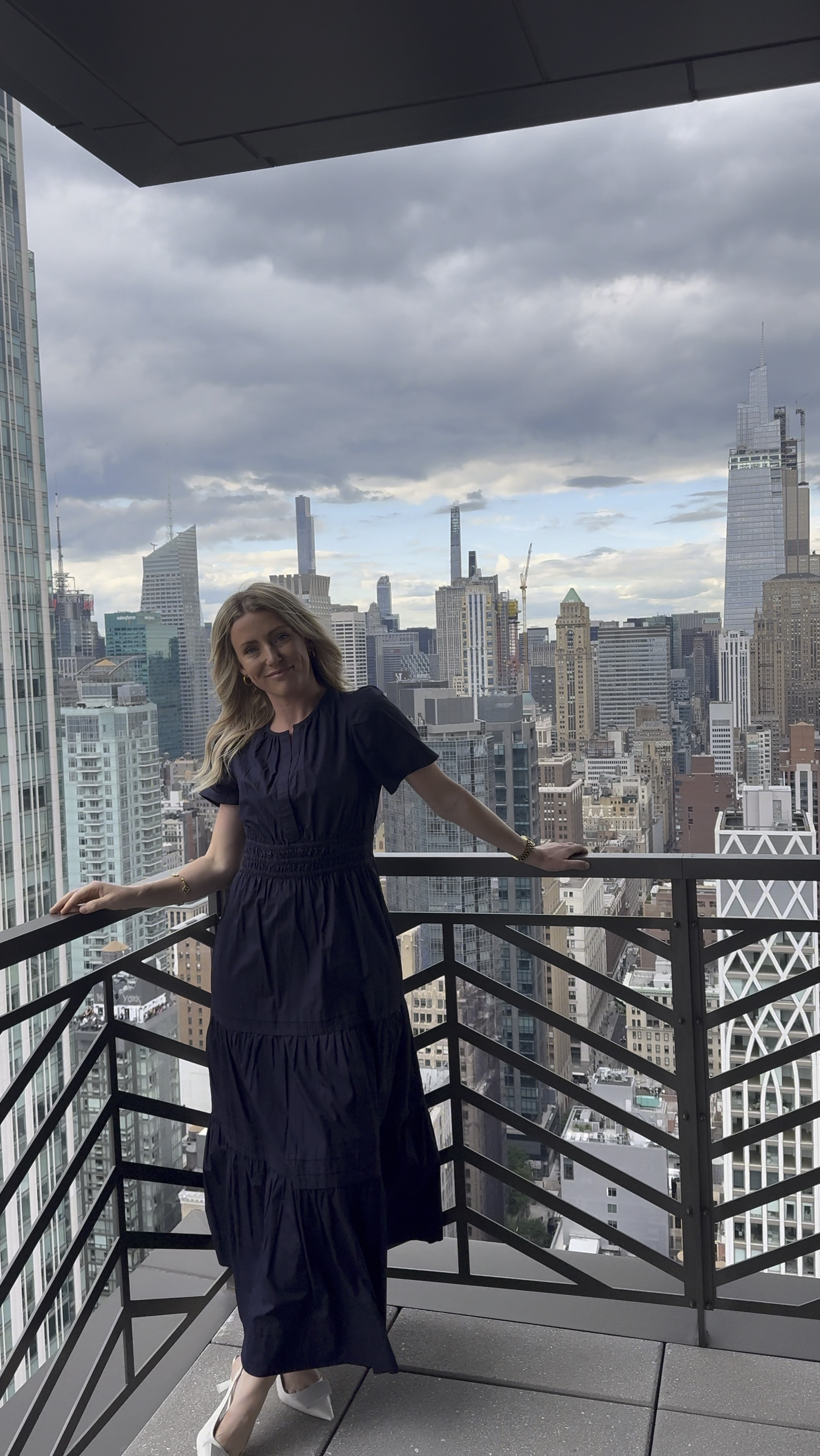 All season staple: affordable cotton navy maxi dress from Quince! It’s lightweight for the summer and perfect for layering in the winter - for work or  a fun night out! 

#LTKStyleTip #LTKFindsUnder100 #LTKSeasonal