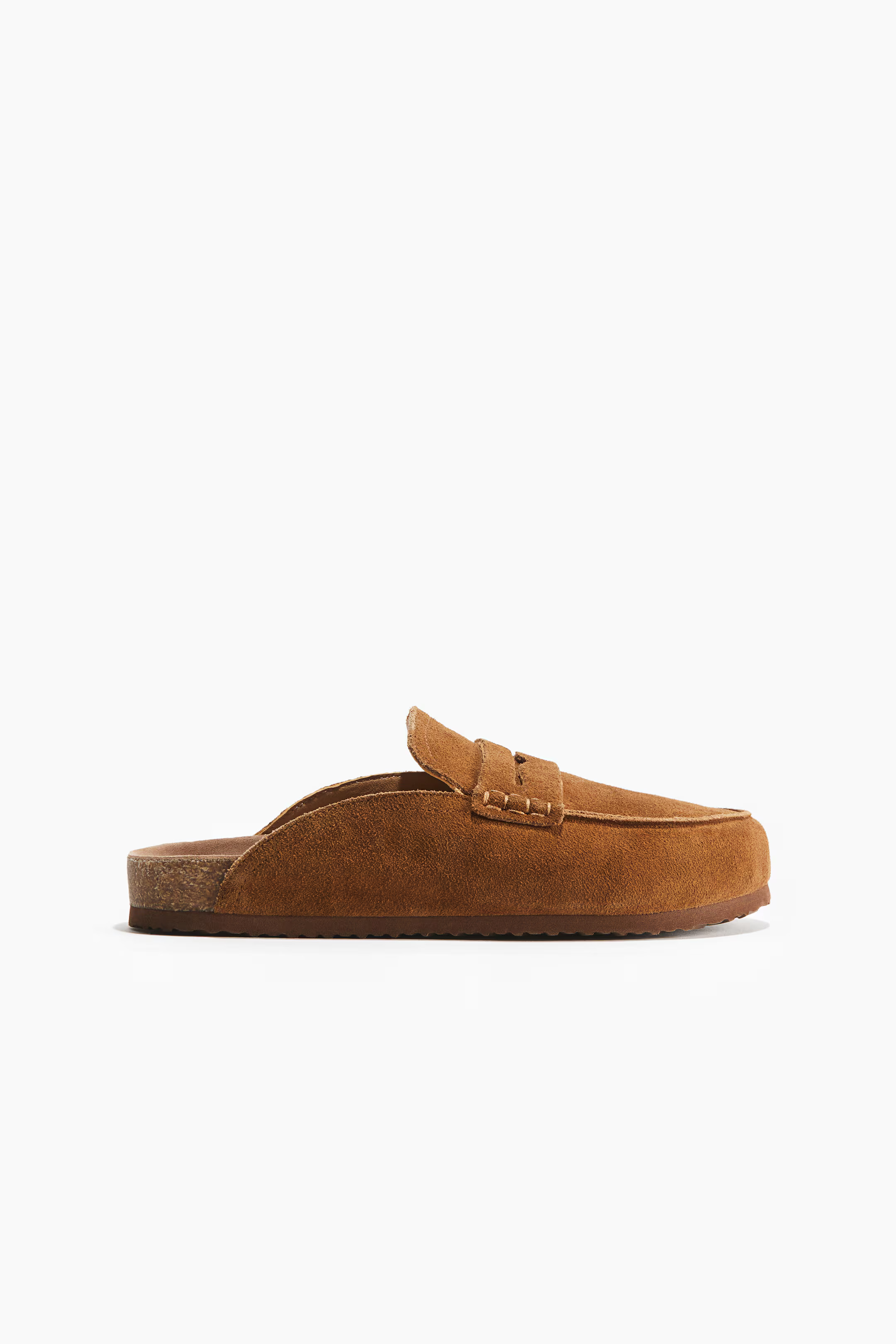 Mules mocassins en cuir - Marron - FEMME | H&M FR | H&M (FR, IT, ES, PT, BE)