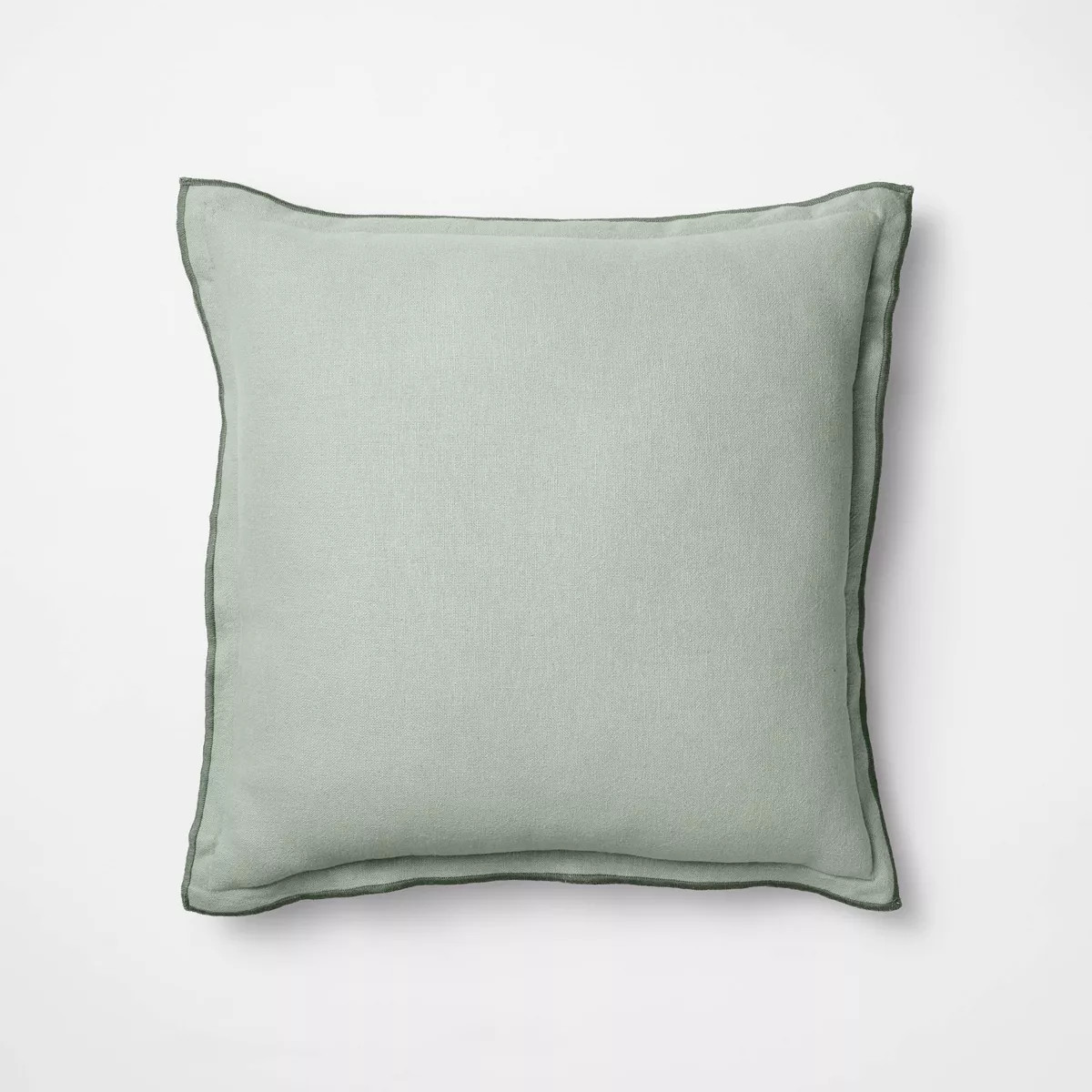 Linen Square Throw Pillow Green - Threshold™ designed with Studio McGee | Target