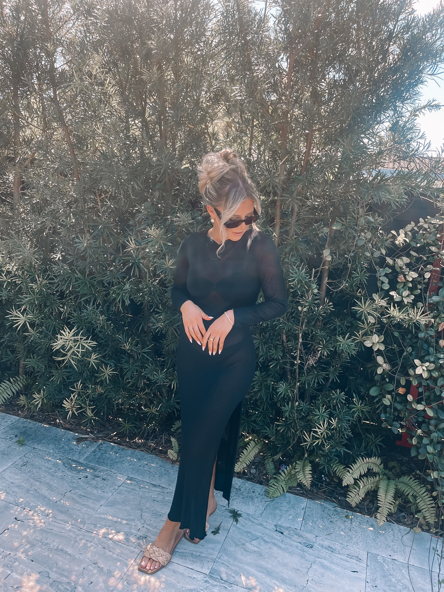 The most gorgeous cover up! Sheer and so classic. Size small in the cover up and medium in the suit. Both from Abercrombie!

#LTKSeasonal #LTKSpringSale #LTKswim